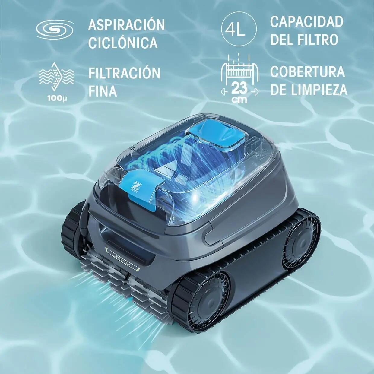 Aspirador de Piscina Automático a Bateria sem fios CNX-Li 52 iQ limpa fundos 11/11