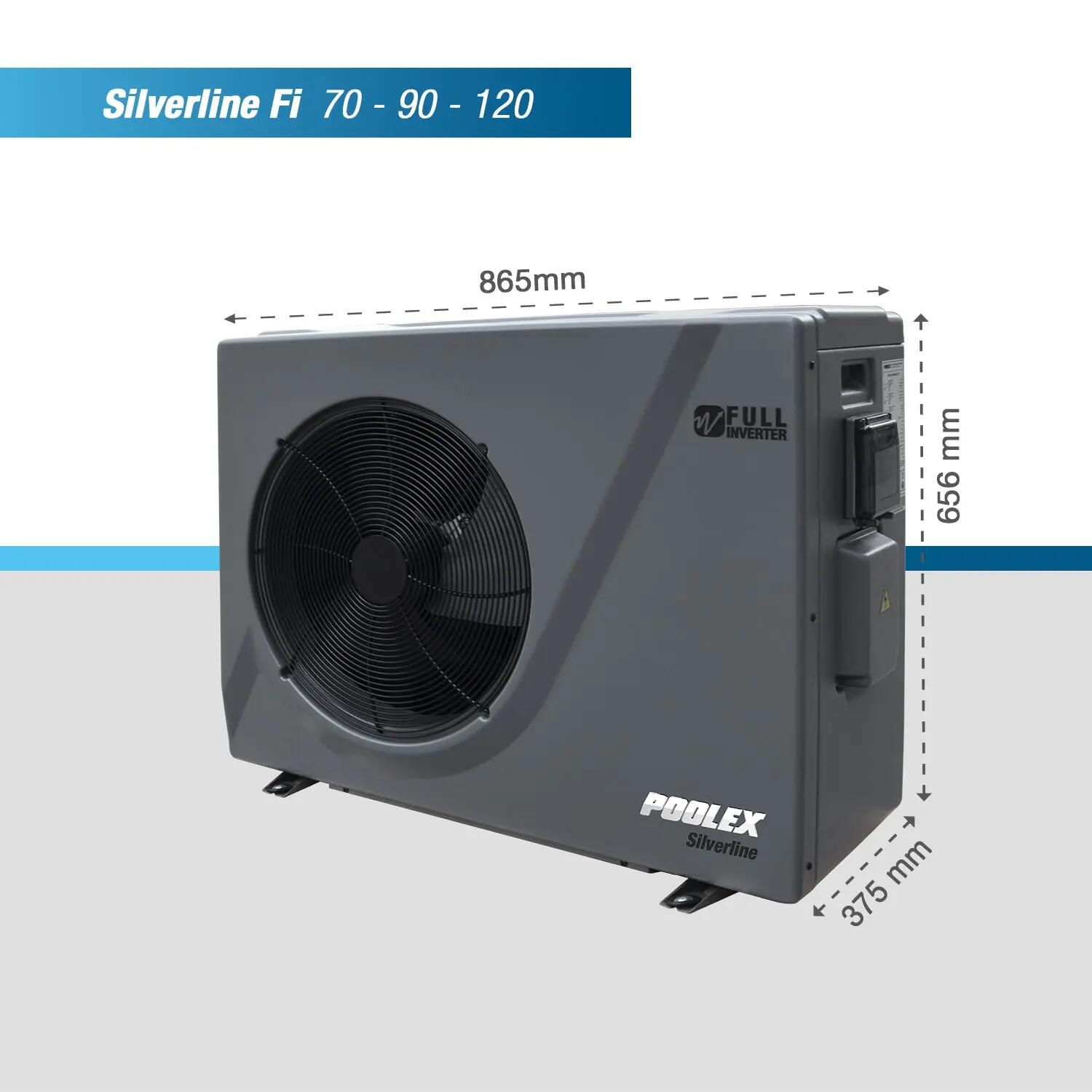 Poolex Silverline Fi Full Inverter WiFi Pompa di calore per piscina Silverline 8/11