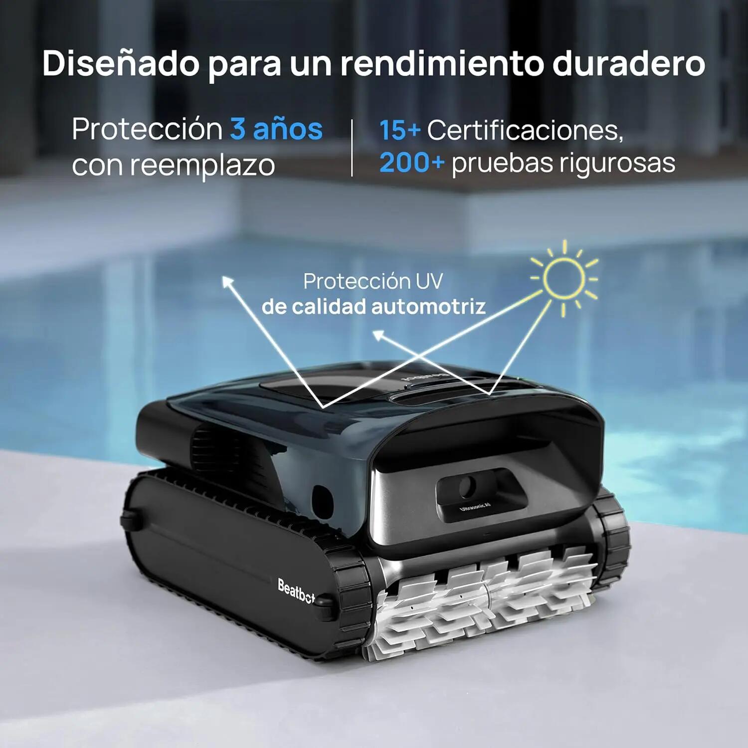 Robot de piscina inalámbrico Wifi Aquasense 2 PRO Beatbot - Fondo, Pared, Superf 11/11