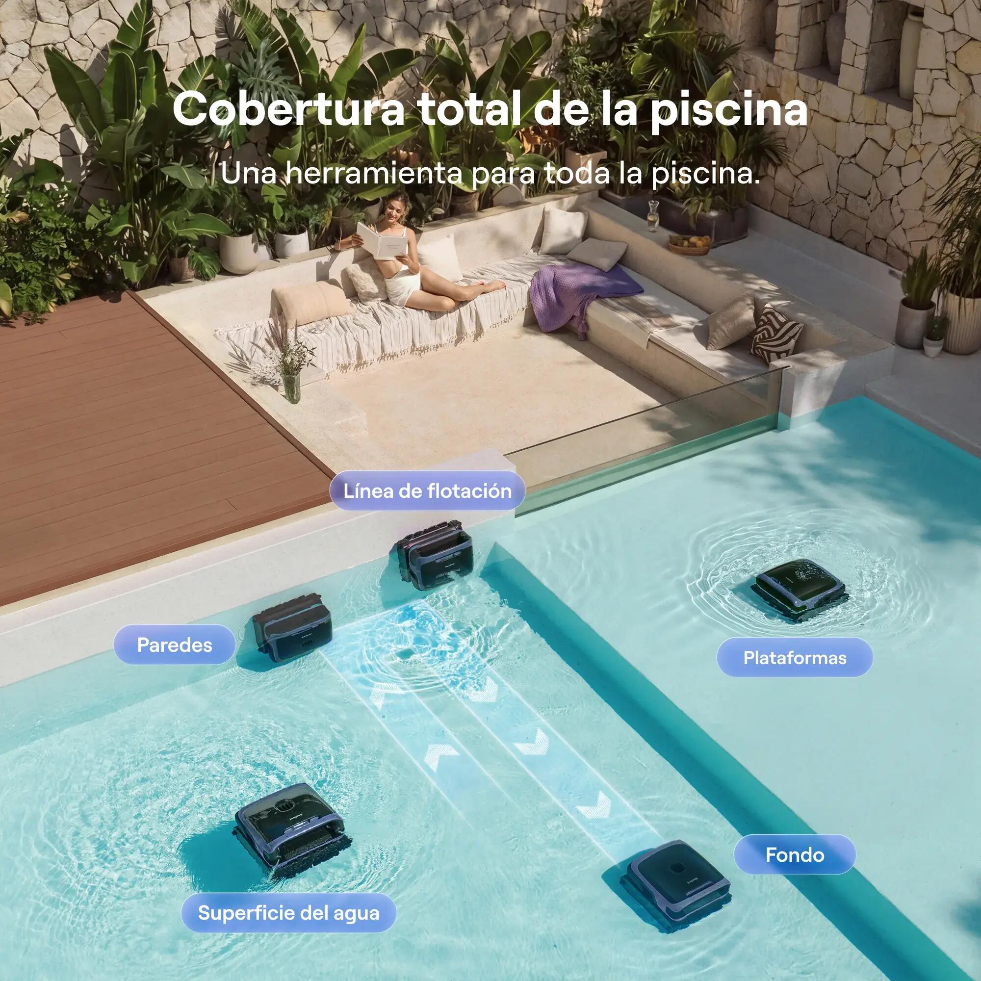 SORA P7 – Robô de piscina Beatbot sem fio 4em1 completo – Limpeza da superfície 9/9