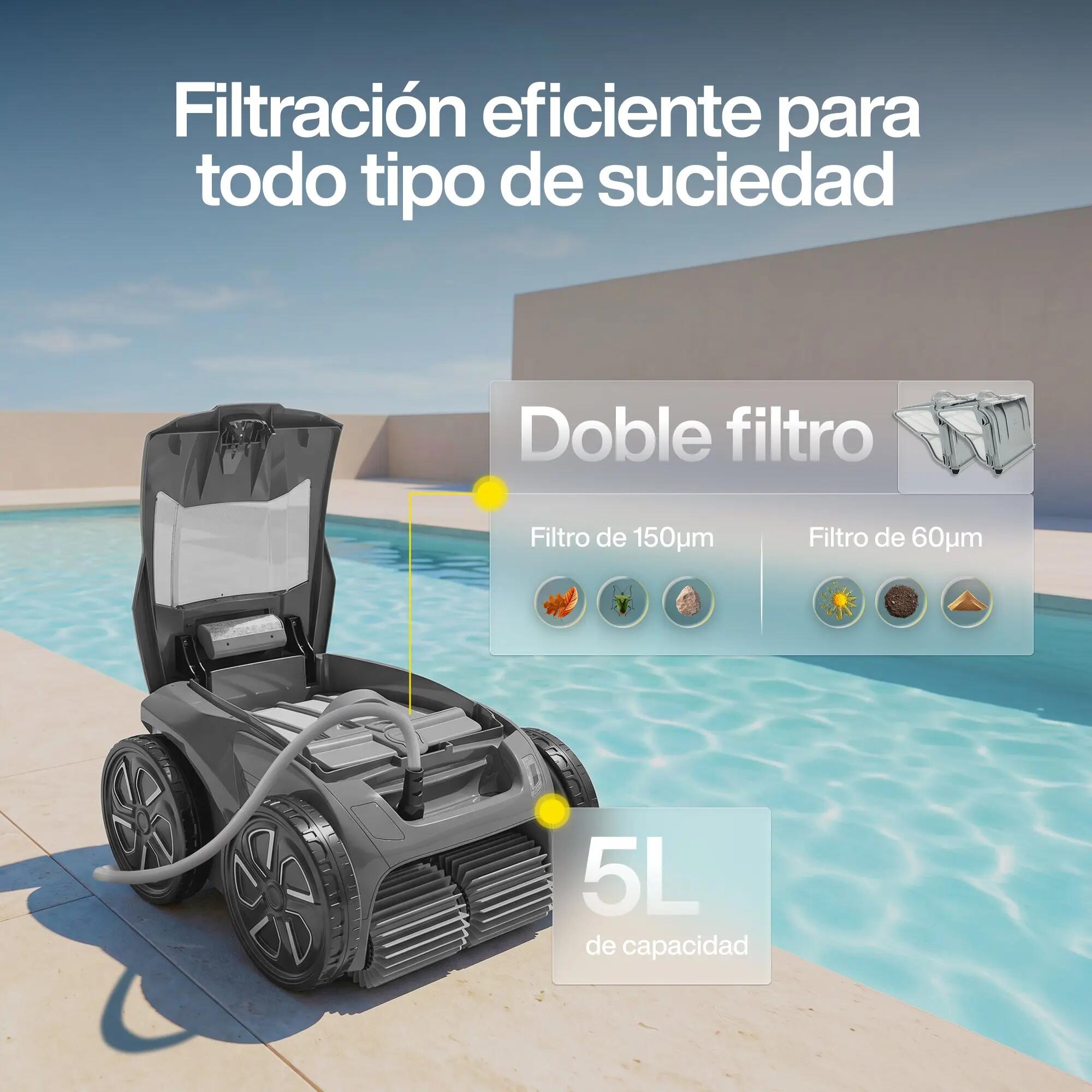 Aspirador de Piscina Eléctrico Automático ZODIAC ALPHA OA 6600 iQ limpa fundos 10/11