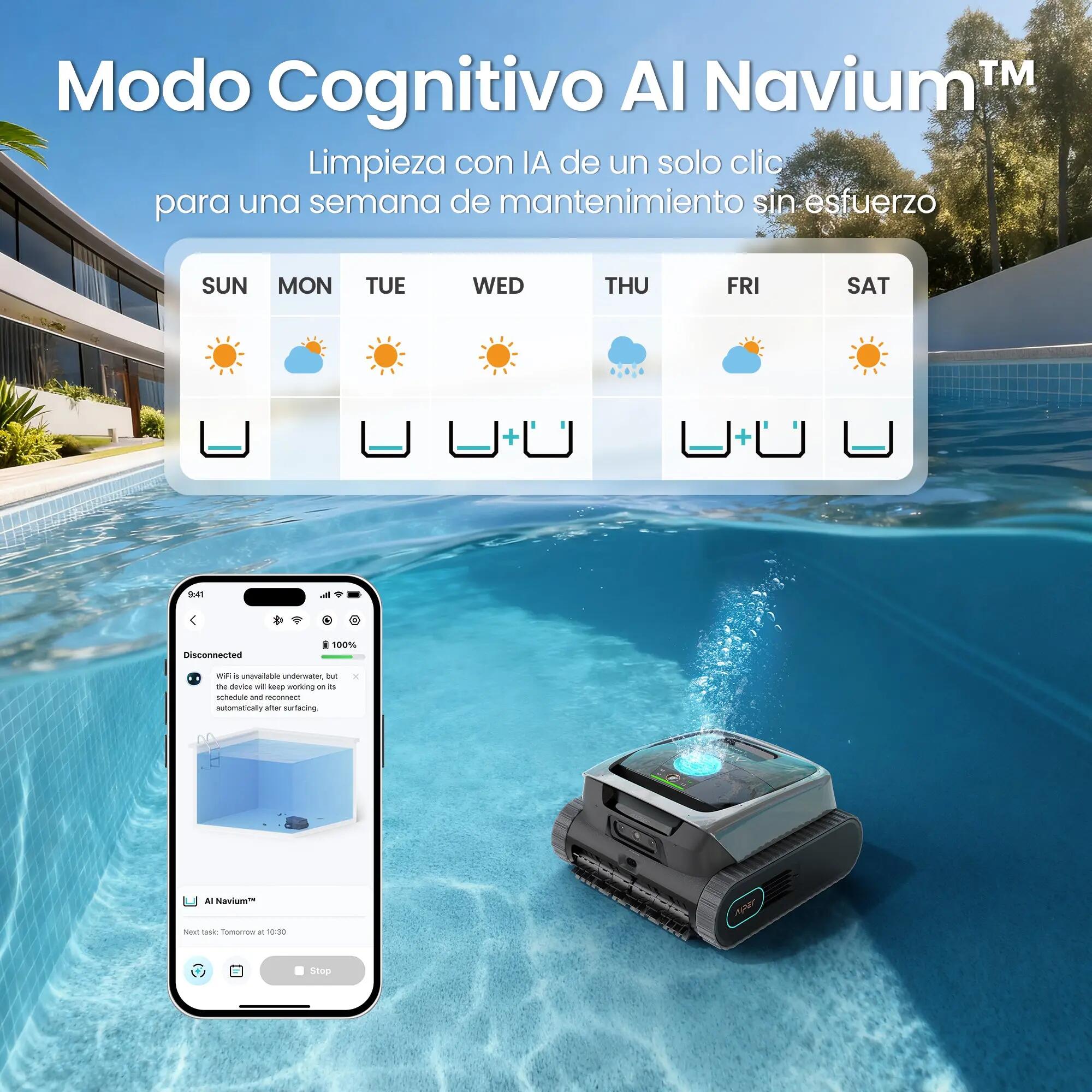 Aiper Scuba V3 Robot Limpiafondos de piscina de batería sin cable 10/11
