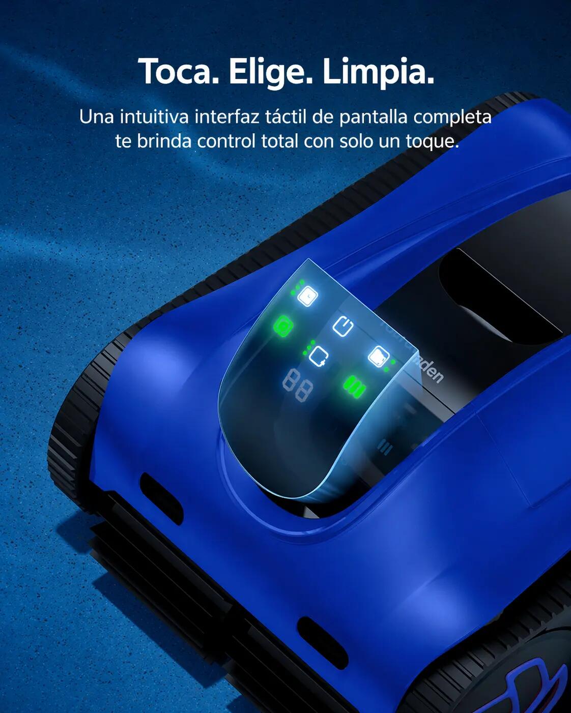 iGarden K60 Snoerloze Accu-Zwembadrobot - Blauw 8/11