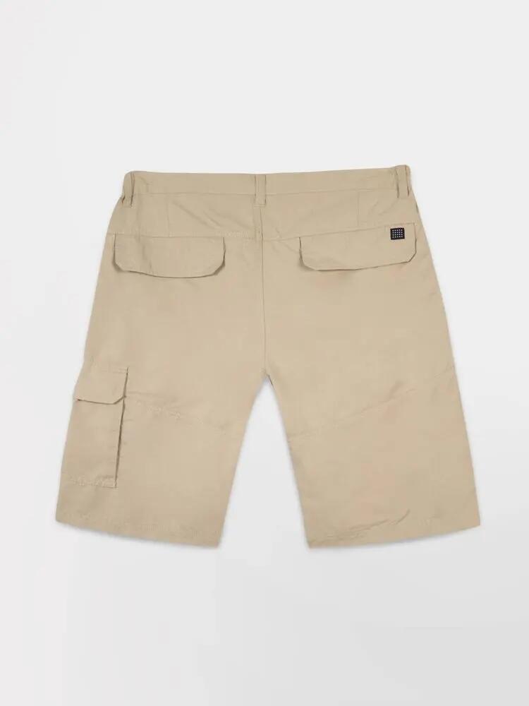 Bermuda - Homme - ceinture semi-élastiquée avec passants - FUPPABER - beige 4/4