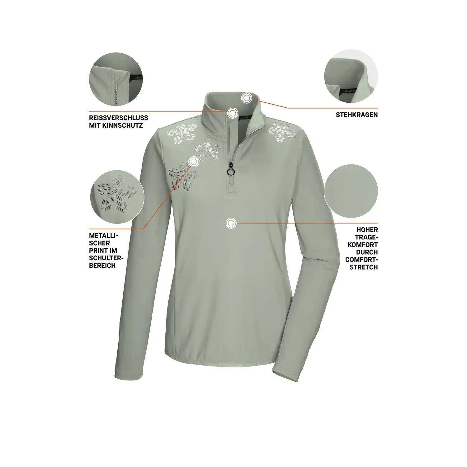 Damen Powerstretch Shirt KSW 110 WMN LS SHRT 5/5