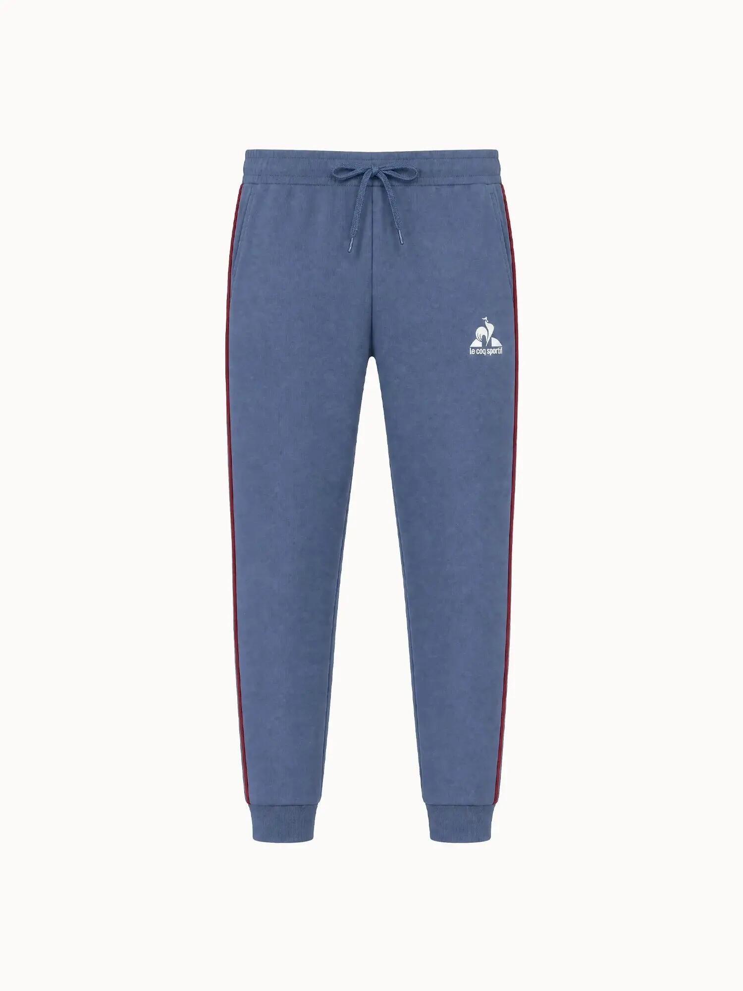 Pantalon en molleton léger avec bandes côtés contrastées Tricolores 2/5