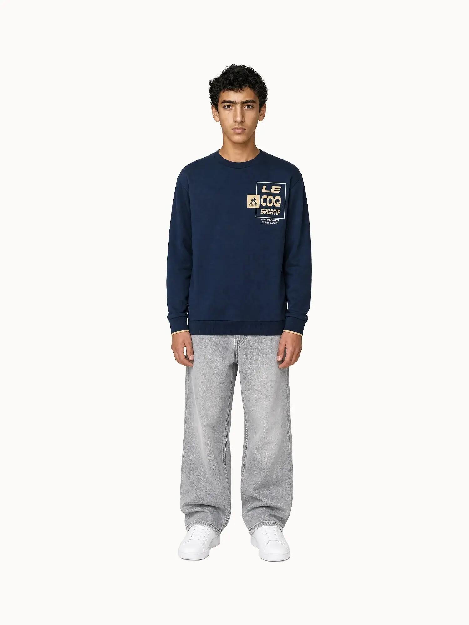 Sweat col rond en molleton léger Graphique 5/5