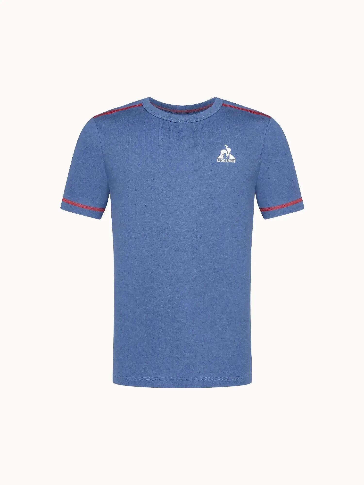 T-shirt en jersey de coton avec bandes contrastées Tricolores 2/5