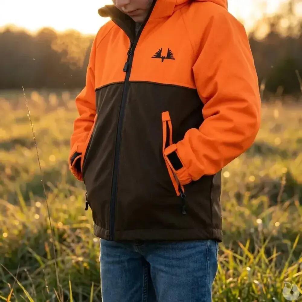 Veste enfant imperméable Ridge polyester orange vert 6 à 16 ans 5/5