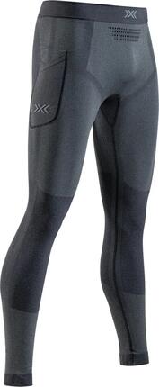 Leginsy biegowe męskie X-Bionic Xceed Run Long Tights czarno-szare