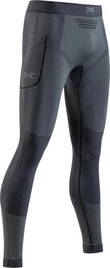 Leginsy biegowe męskie X-Bionic Xceed Run Long Tights czarno-szare