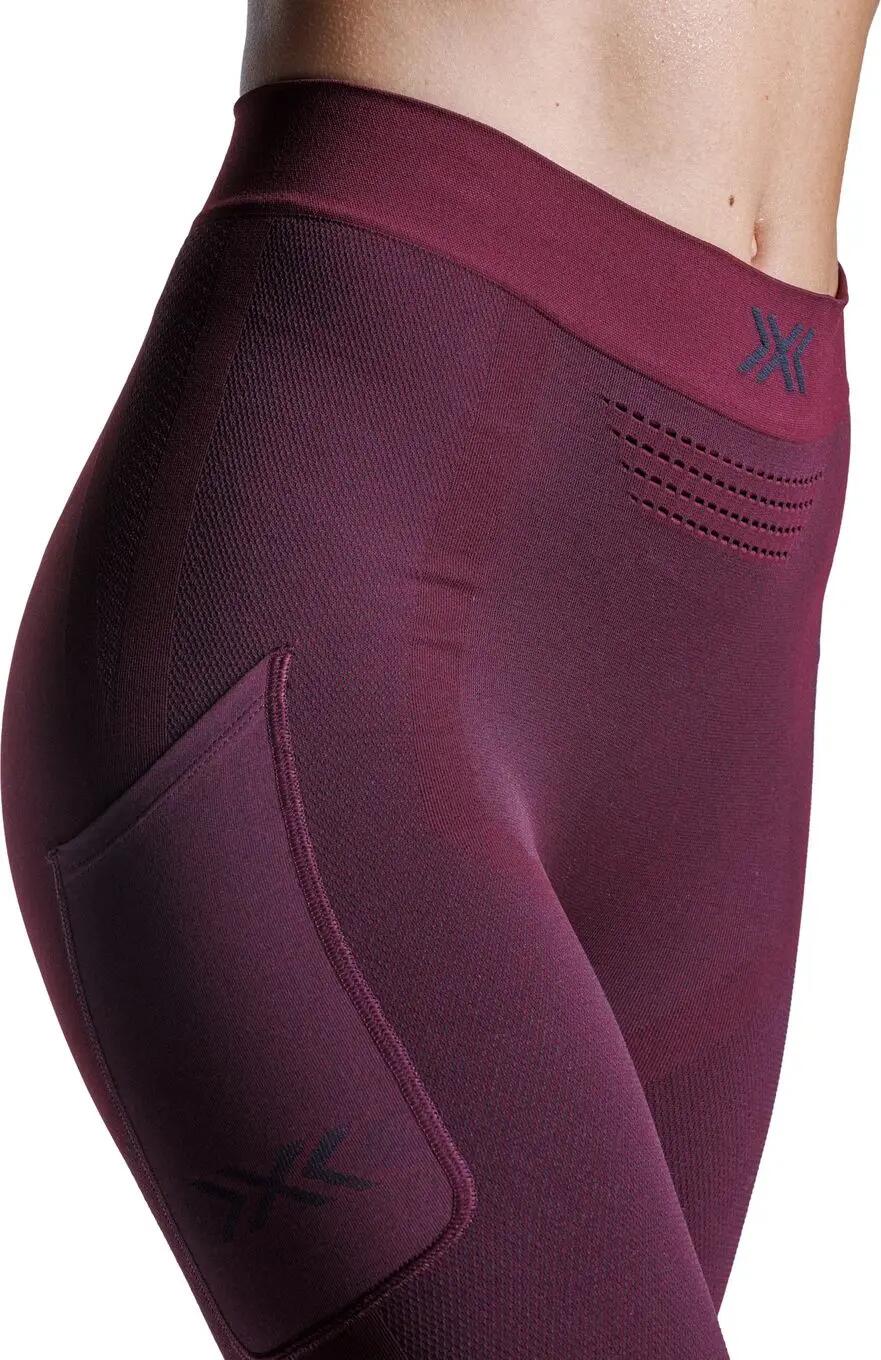 Mallas largas X-Bionic Xceed Run rojas para mujer 3/5
