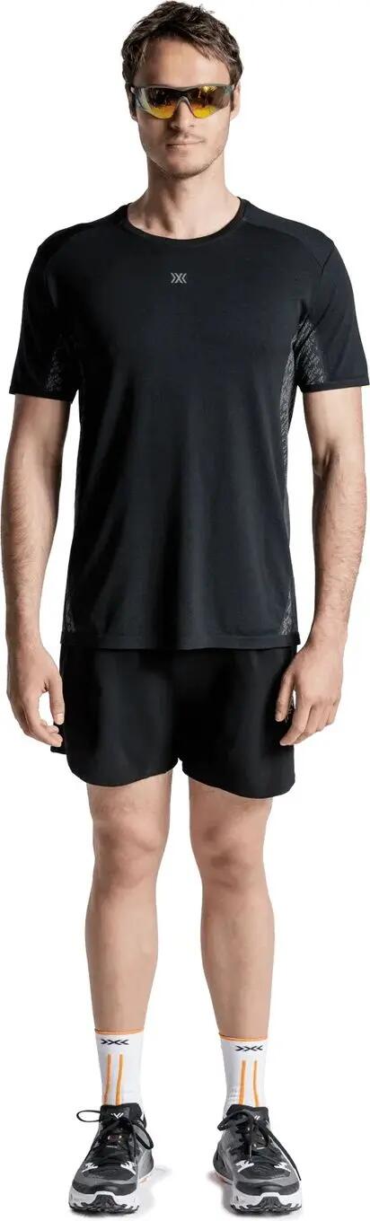 Camisola de corrida X-Bionic Xceed Run Discover Preta para homem 5/7