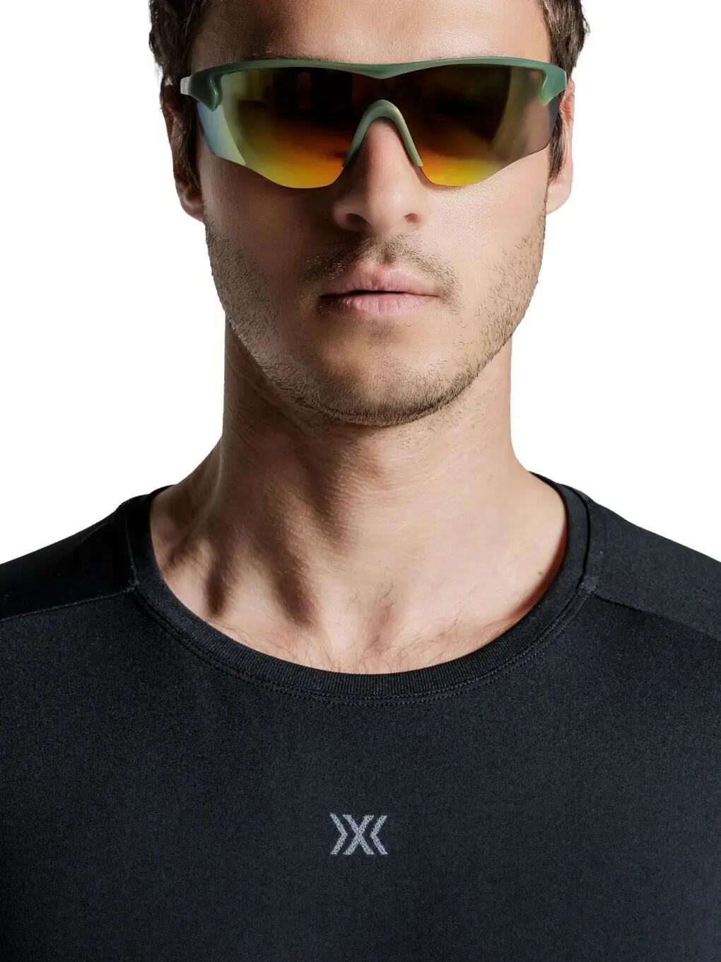 Camisola de corrida X-Bionic Xceed Run Discover Preta para homem 3/7