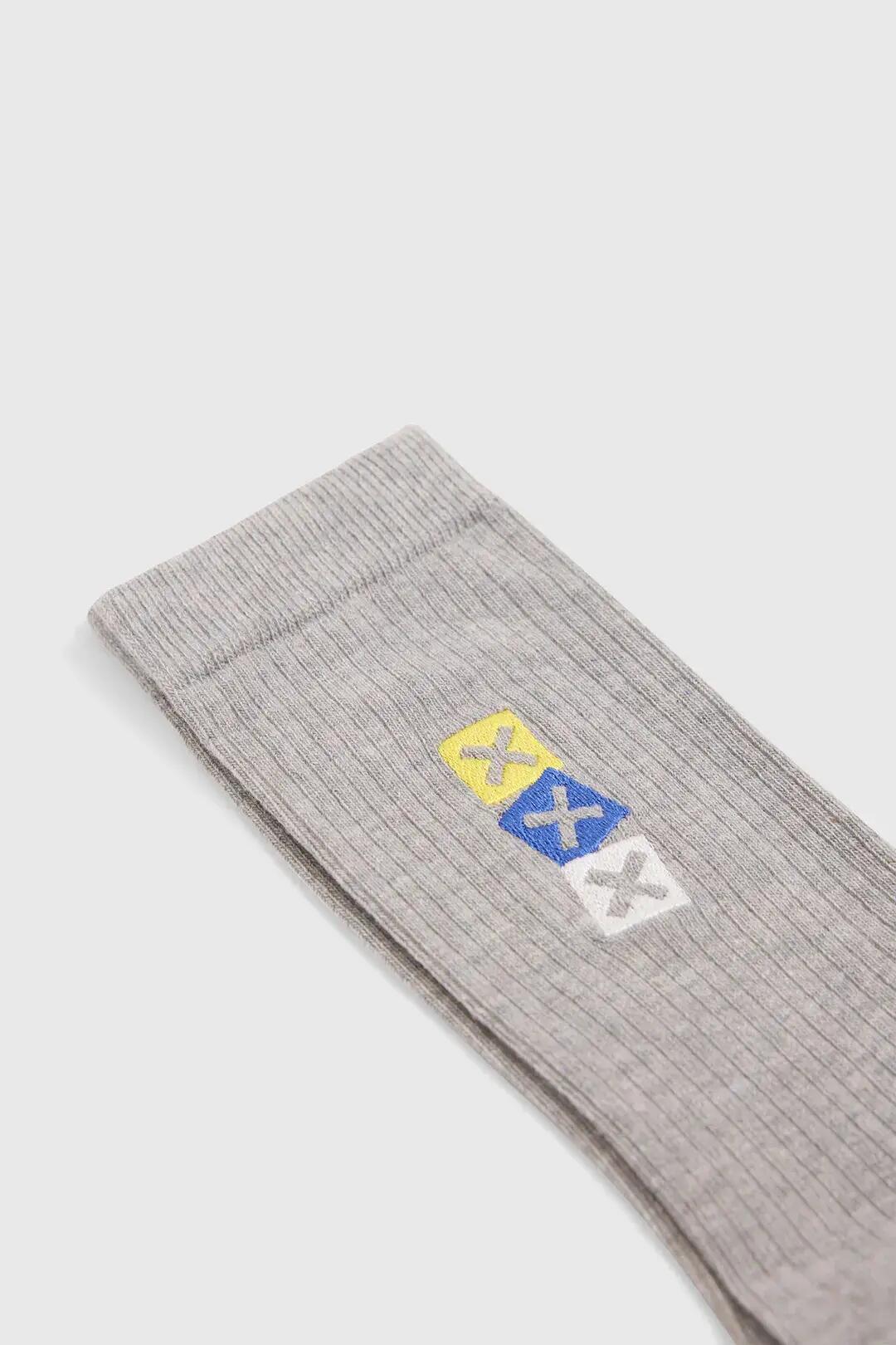 Calcetines Blue Banana Dice Grey Melange 2/2