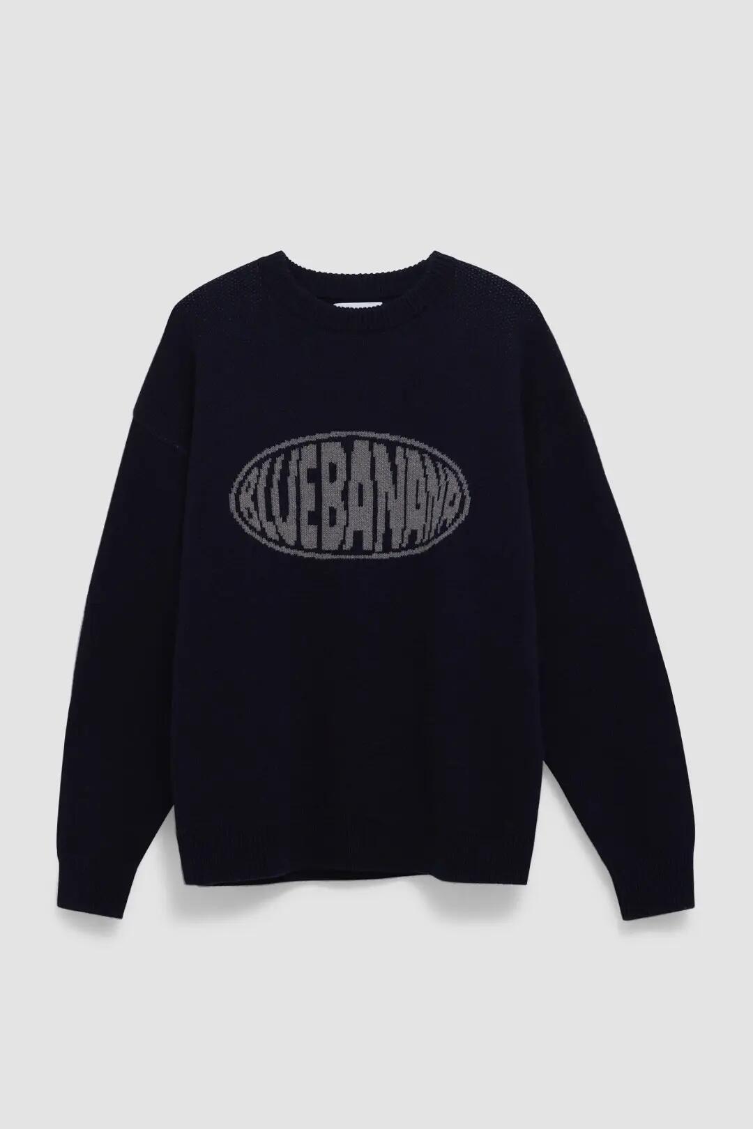 Jersey de Punto Blue Banana Oval Azul Marino 4/4