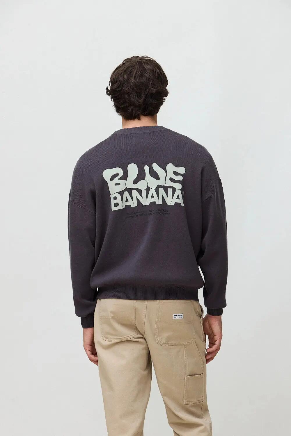 Jersey de Punto Blue Banana de 100% Algodón Orgánico Pike Antracita 2/3