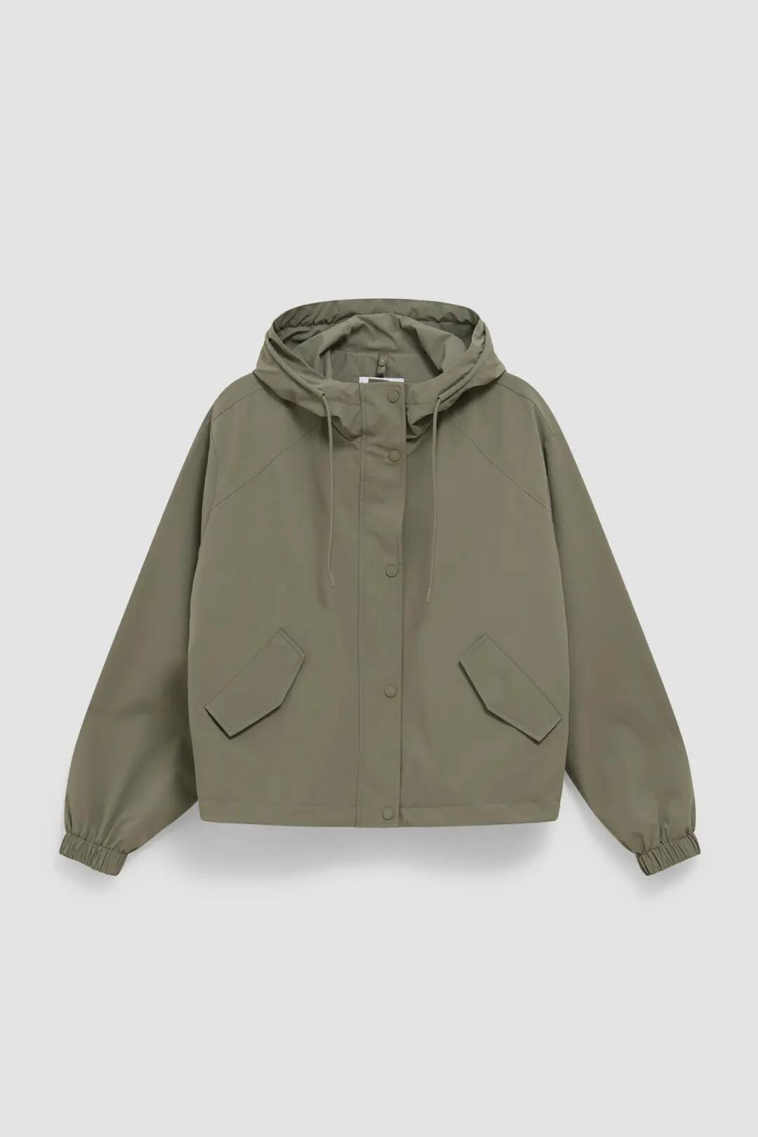 Chubasquero de Mujer Blue Banana Wax Olive Green 4/4