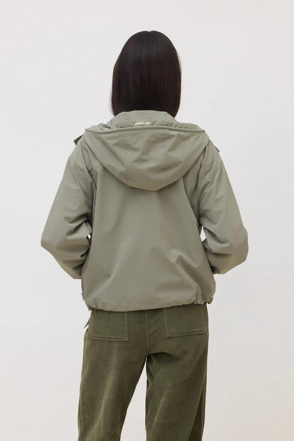 Chubasquero de Mujer Blue Banana Wax Olive Green 2/4