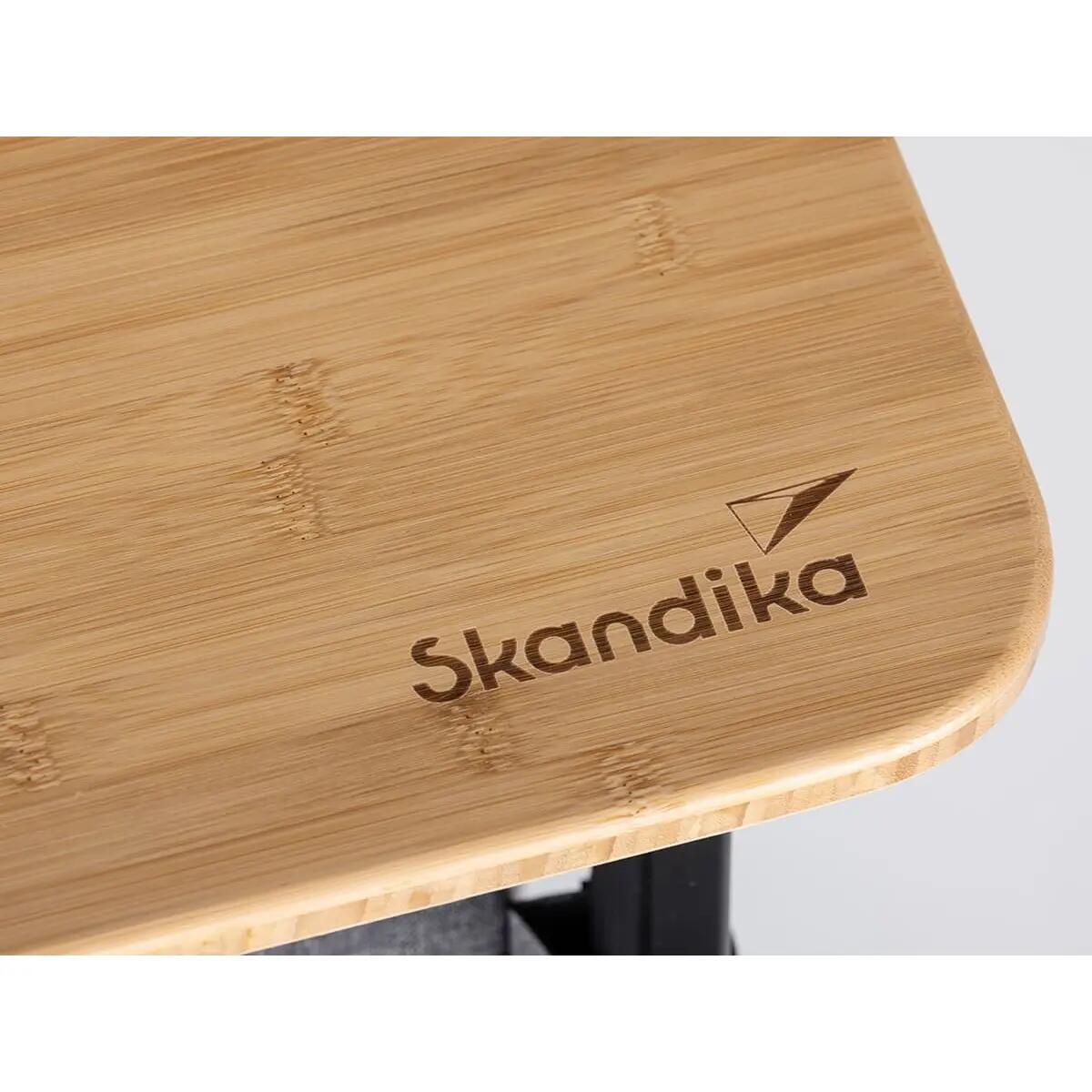 Kempingový stůl se skříňkou Tolja bambusový skládací outdoor 8/15