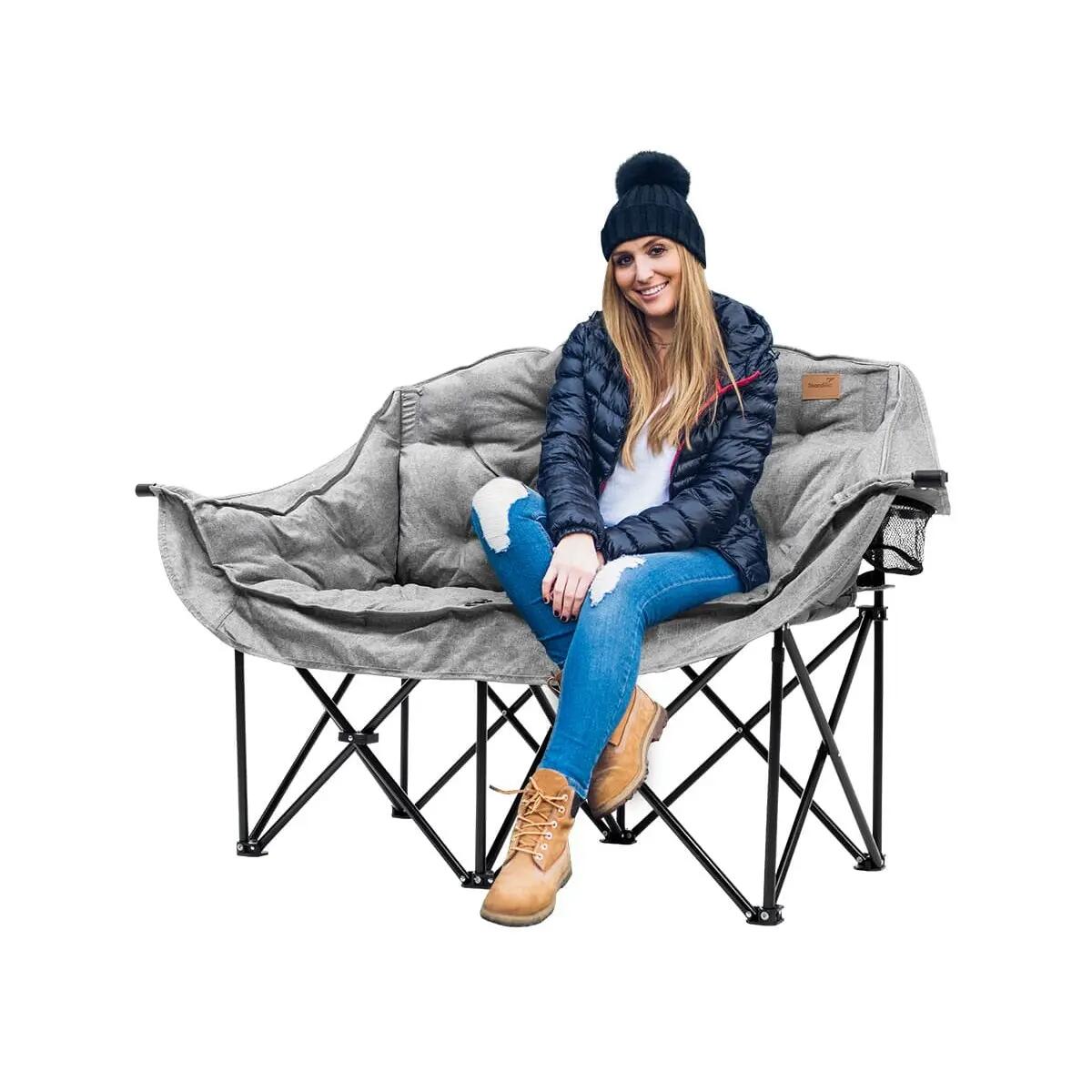 Doppel-Campingstuhl Hygge - XL Campingstuhl - faltbar - für 2 Personen 2/12
