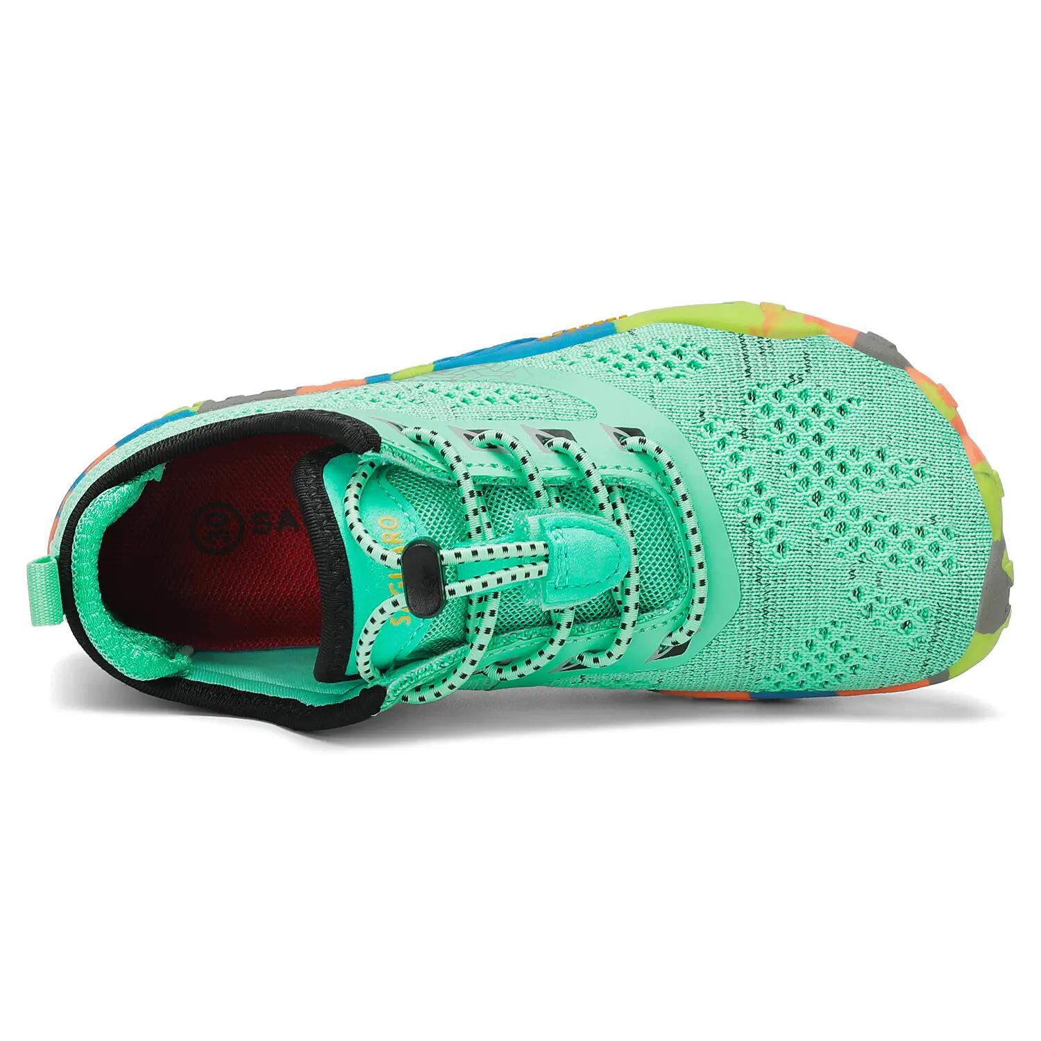 Saguaro Barefoot Smart I – Kinder Barfußschuh, leicht,  flexibel. Grün 7/7