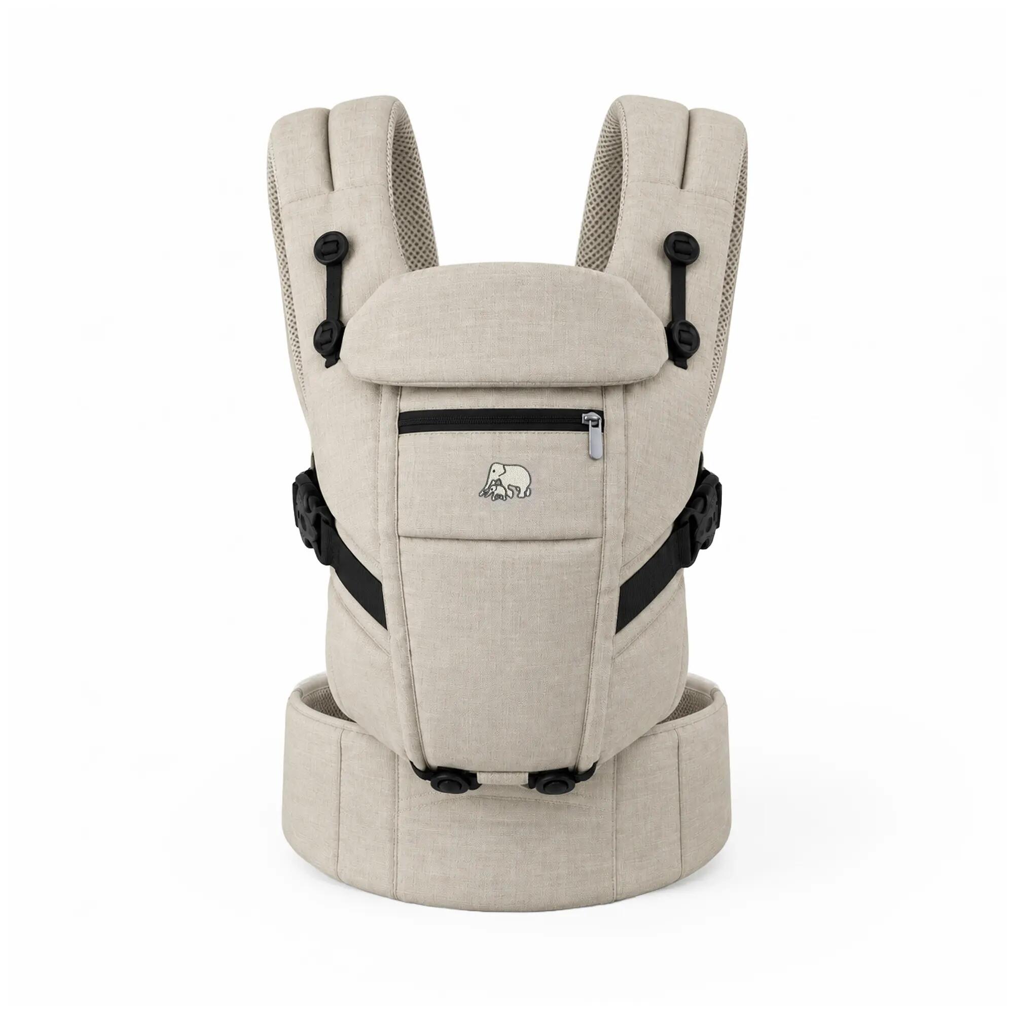 Ergonomische Draagzak - Buikdrager 4-in-1 - Crème 2/8