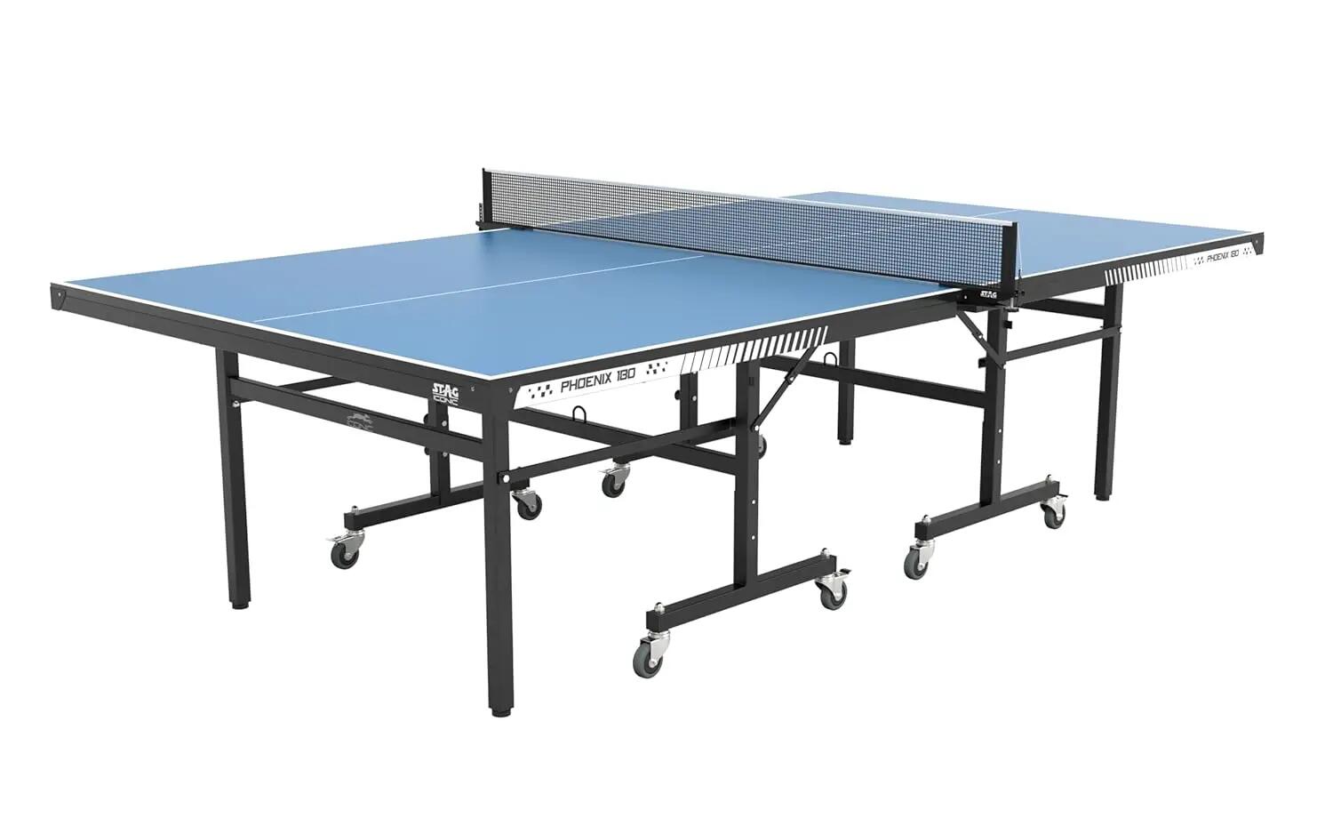 Phoenix 180 Indoor Premium Table Tennis Table 18MM Top Laminated Board Including (2 TT Rackets, 3 Balls & Table Cover) -  1