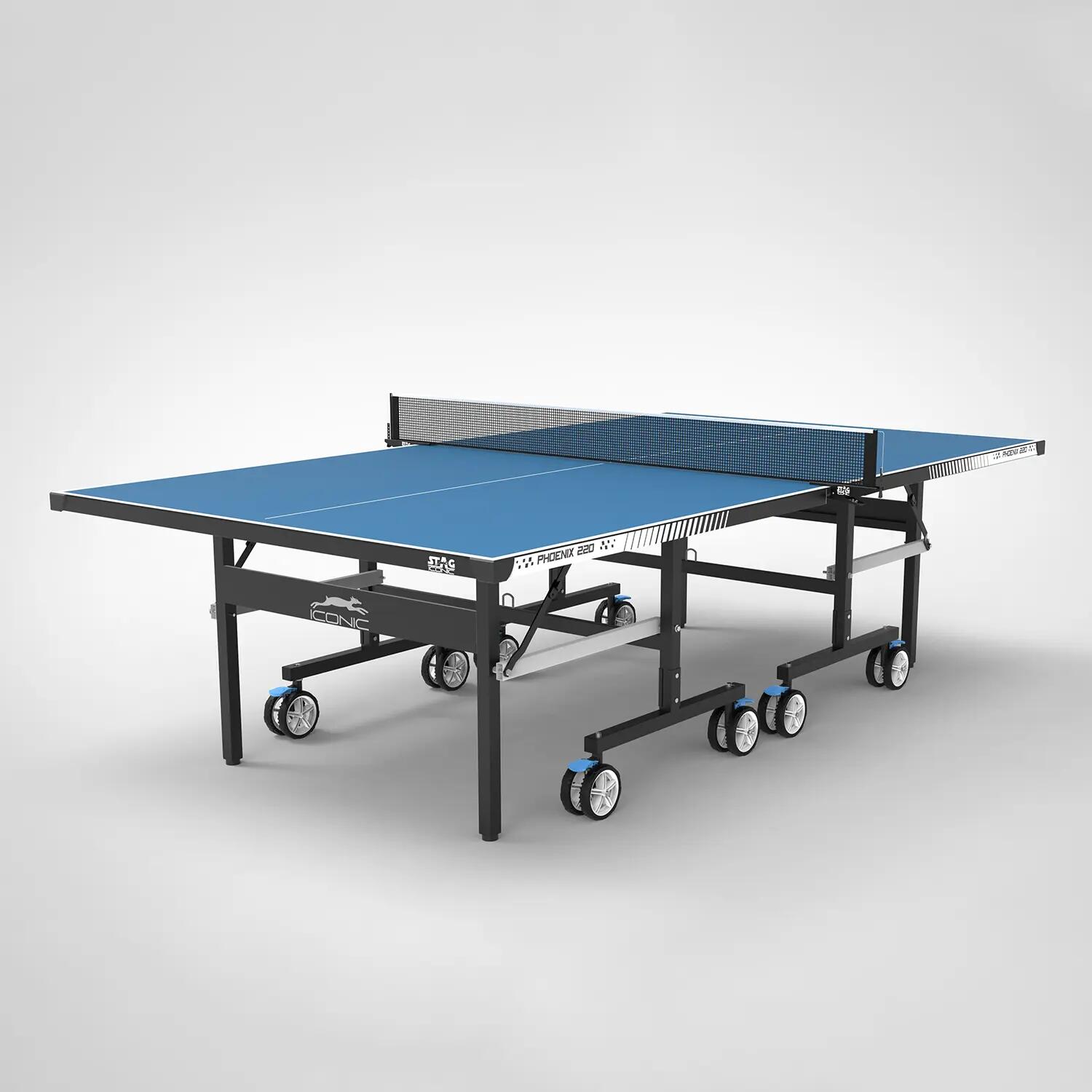 Phoenix 220 Indoor Premium Table Tennis Table 22MM Top Laminated Board Including (2 TT Rackets, 3 Balls & Table Cover) -  1