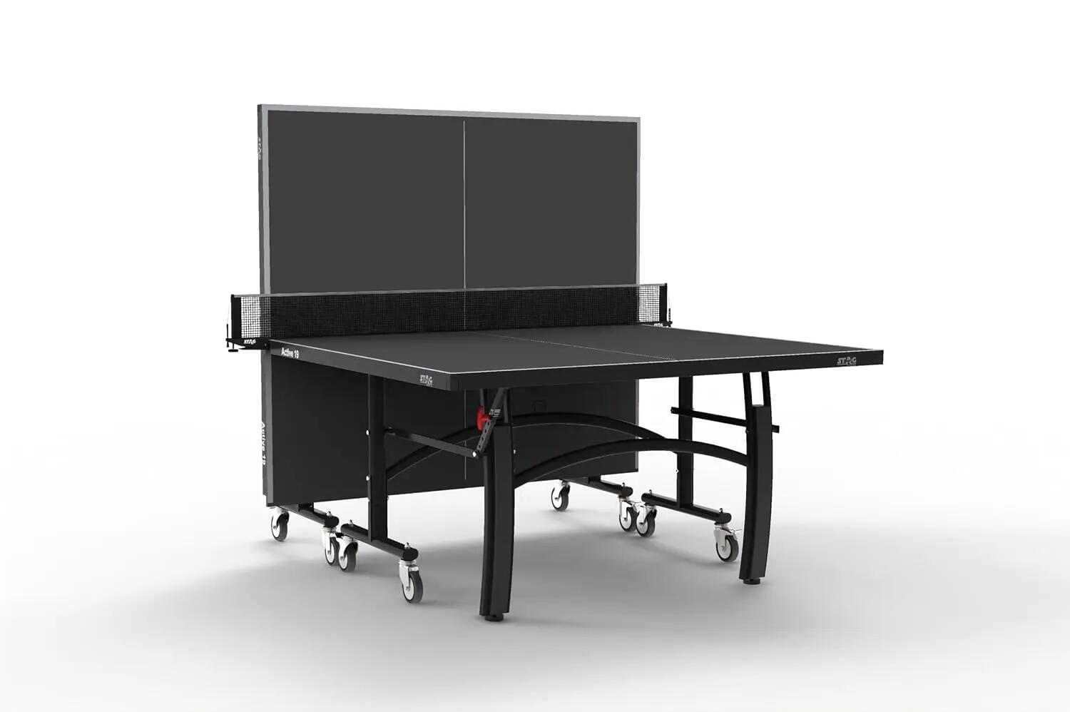 Active 19 Table Tennis Table with Included Accessories | Professional Full-Size 19mm Indoor Ping Pong Table | Quick Assembly, Foldable Design | Net, 2 Rackets, 3 Balls & Cover -  5