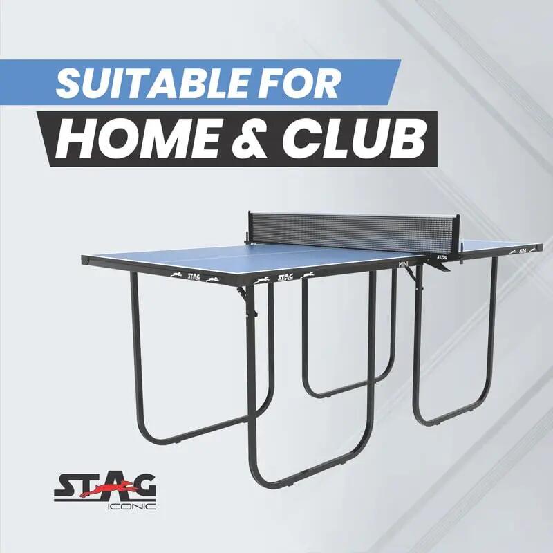 Mini Series Table Tennis Table | Compact 12mm Indoor Ping Pong Table with Foldable Design, Easy Storage, Durable Frame & Net Set | Space-Saving Table for Home & Recreation -  5