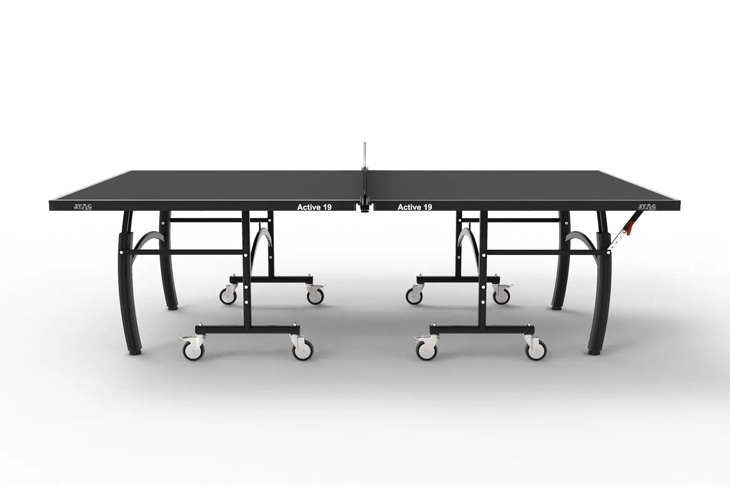 Active 19 Table Tennis Table with Included Accessories | Professional Full-Size 19mm Indoor Ping Pong Table | Quick Assembly, Foldable Design | Net, 2 Rackets, 3 Balls & Cover -  2