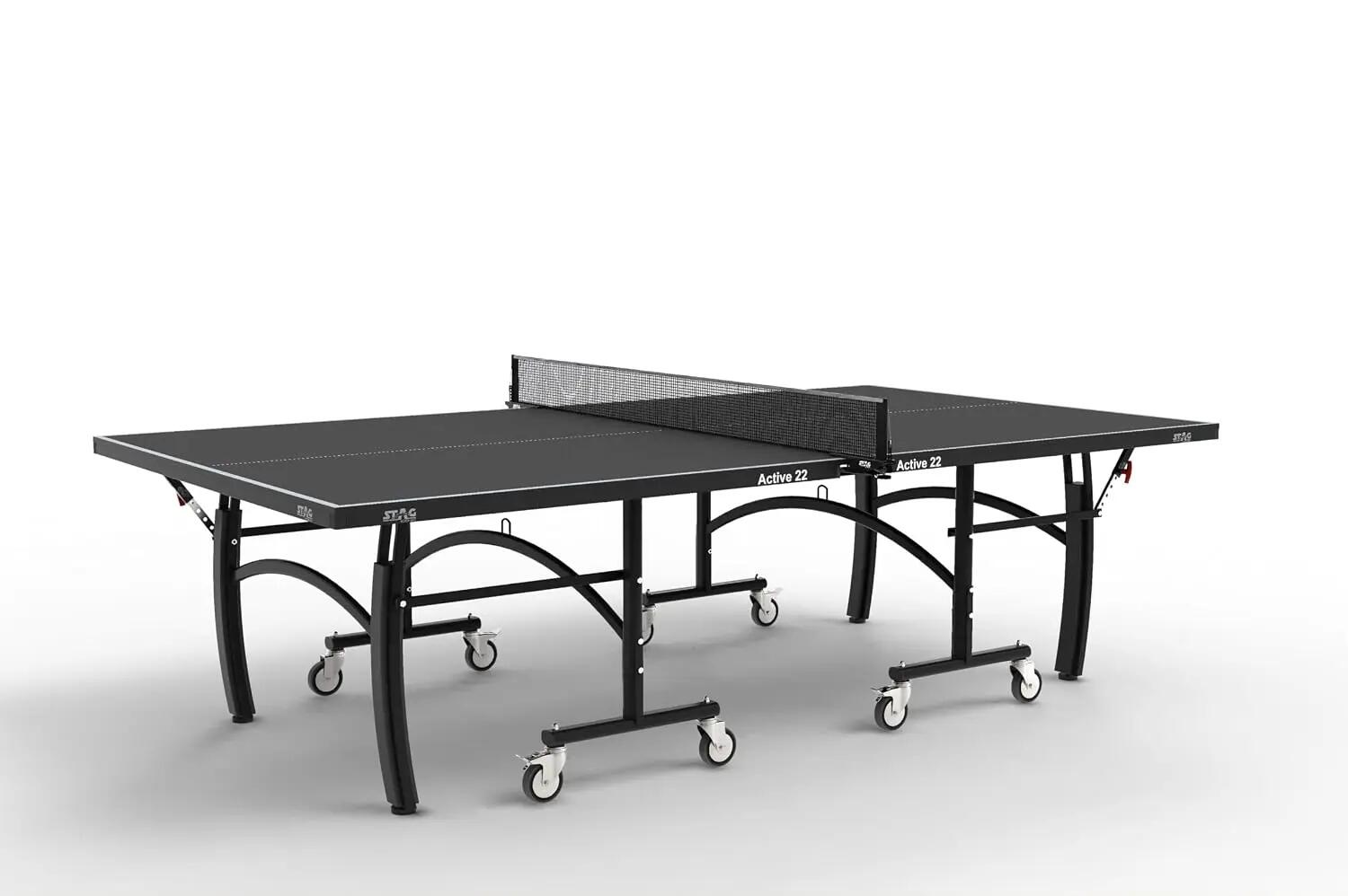 Active 22 Table Tennis Table with Included Accessories | Professional Full-Size 22mm Indoor Ping Pong Table | Quick Assembly, Foldable Design | Net, 2 Rackets, 3 Balls & Cover -  3