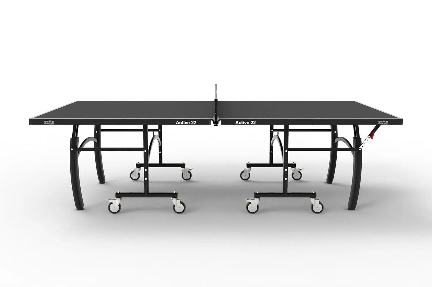 Active 22 Table Tennis Table with Included Accessories | Professional Full-Size 22mm Indoor Ping Pong Table | Quick Assembly, Foldable Design | Net, 2 Rackets, 3 Balls & Cover -  2