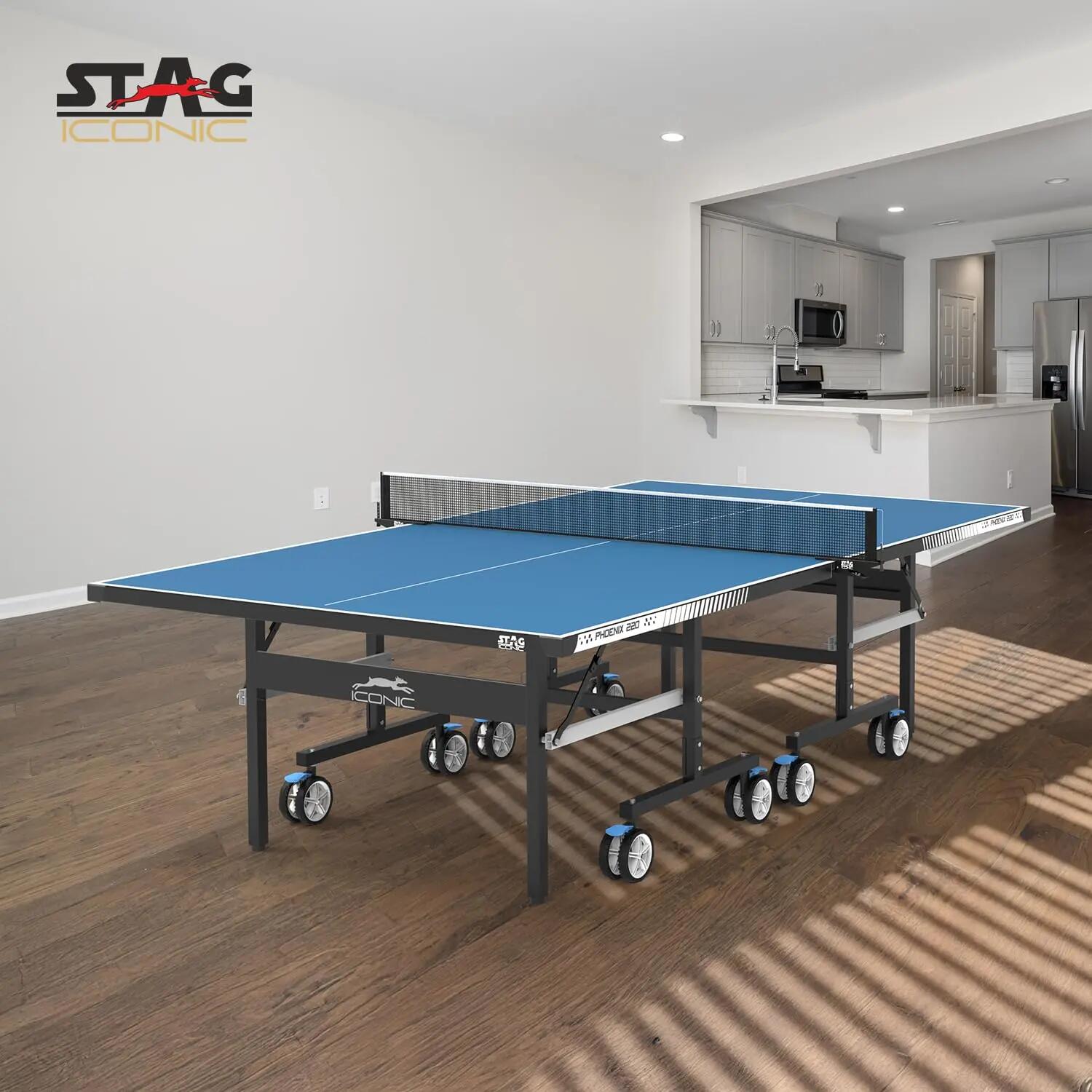 Phoenix 220 Indoor Premium Table Tennis Table 22MM Top Laminated Board Including (2 TT Rackets, 3 Balls & Table Cover) -  3