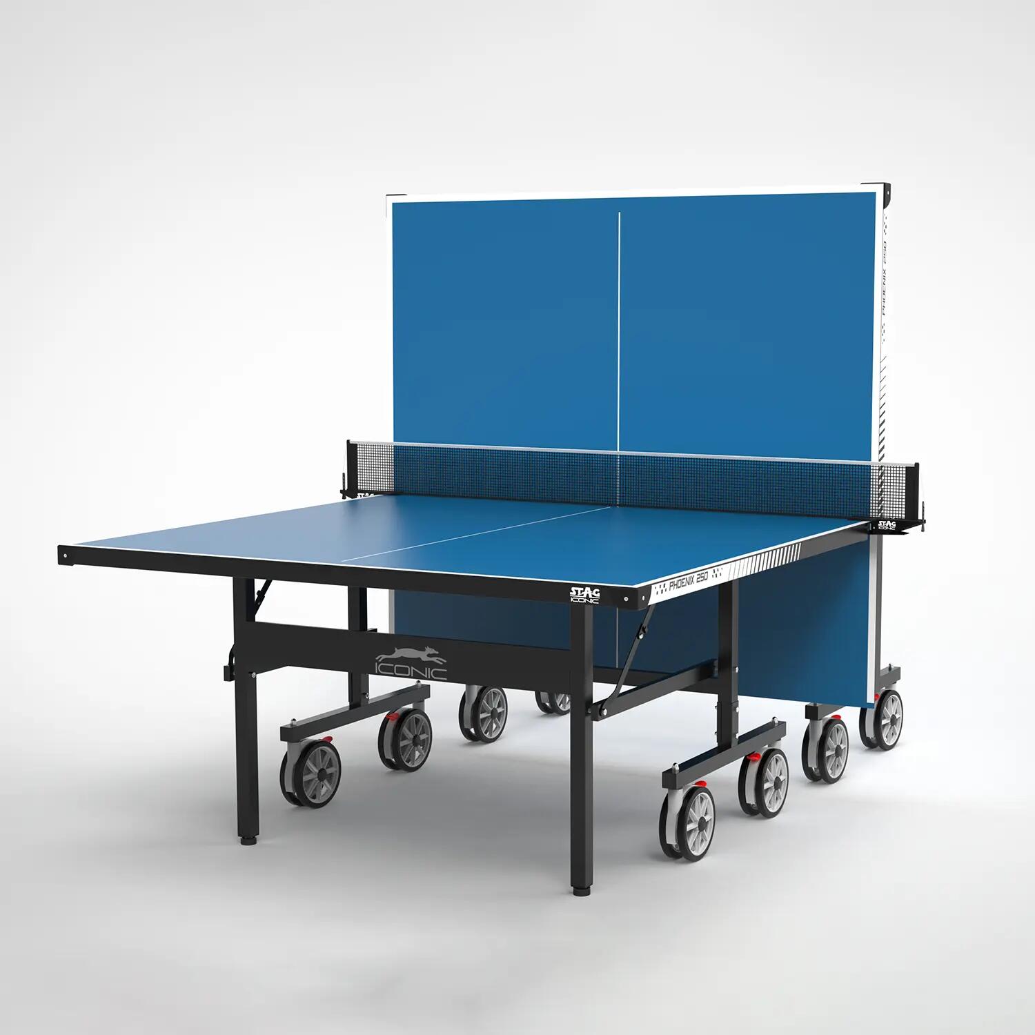 Phoenix 250 Indoor Premium Table Tennis Table 25MM Top Laminated Board Including (2 TT Rackets, 3 Balls & Table Cover) -  2