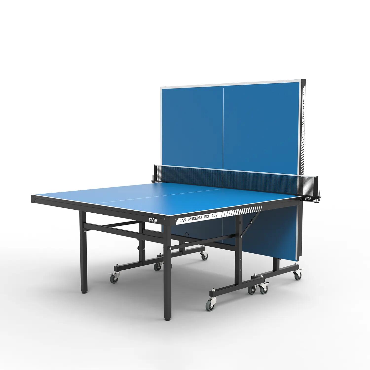 Phoenix 180 Indoor Premium Table Tennis Table 18MM Top Laminated Board Including (2 TT Rackets, 3 Balls & Table Cover) -  2