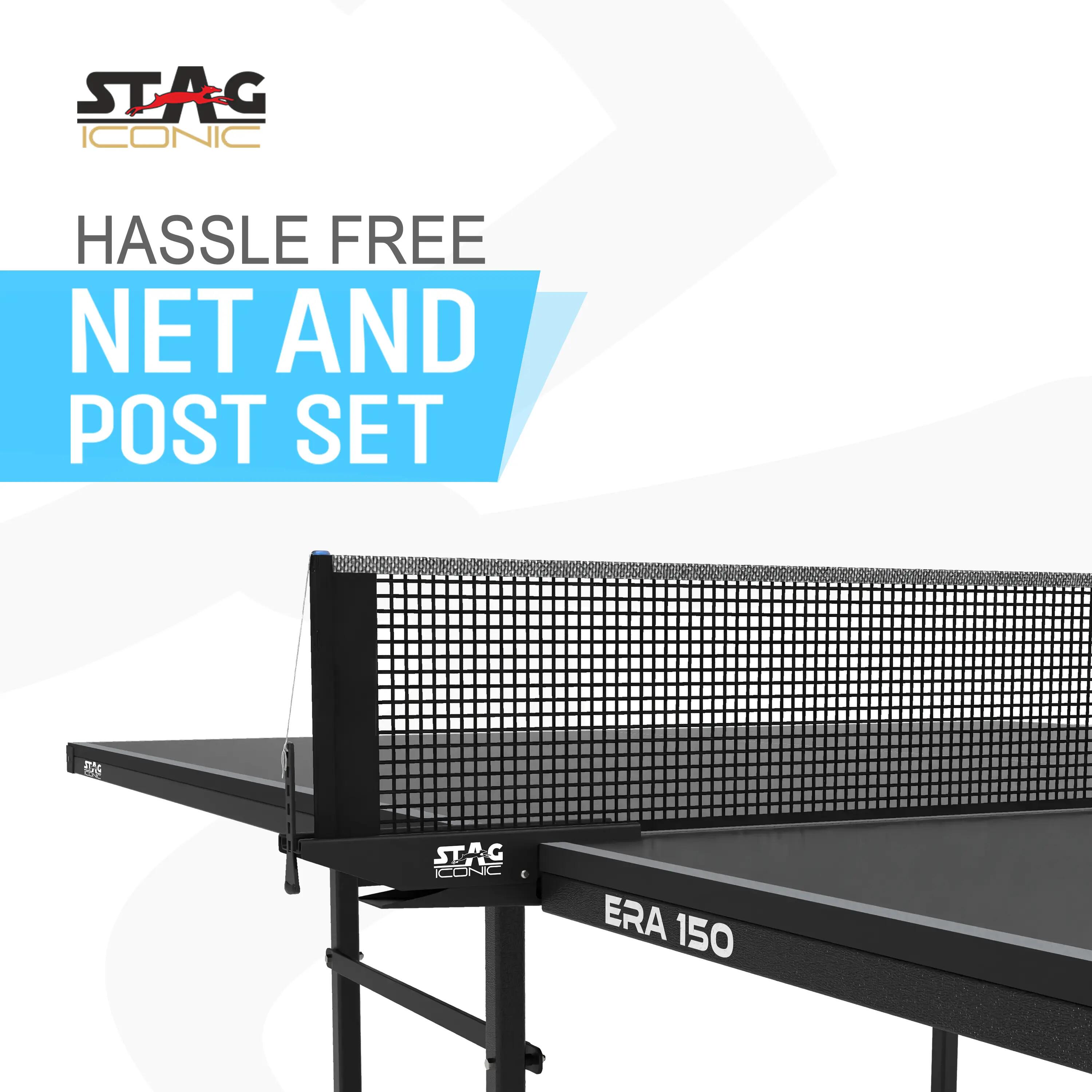 Era 150 Indoor Table Tennis Table | Premium Full-Size 15mm Ping Pong Table with UV-Coated Surface, Easy Folding, Wheels & Accessories for Home & Clubs -  4