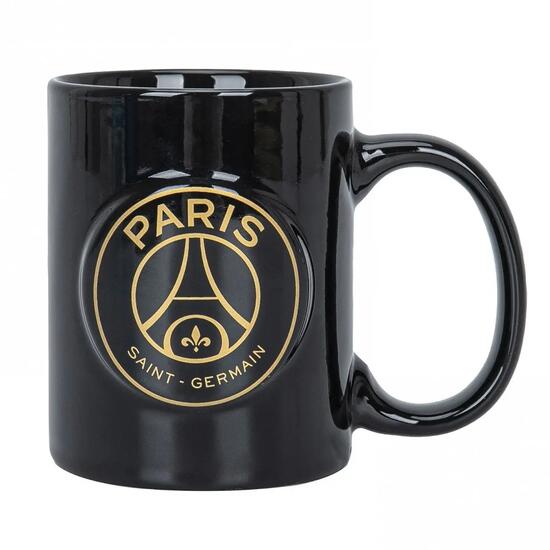 Paris Saint Germain kubek ceramiczny w pudełku prezentowym 390 ml czarny