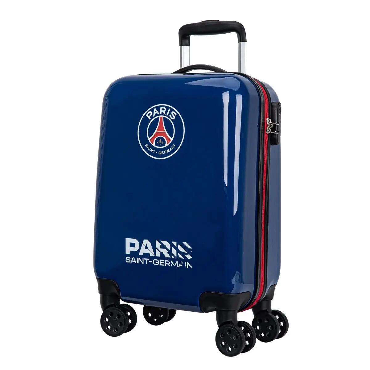 Paris Saint Germain walizka kabinowa podręczna na kółkach 48X33X21 cm niebieski 2/5