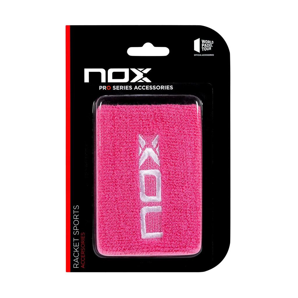 NOX padel wristbands Pink/White - Pack of 2