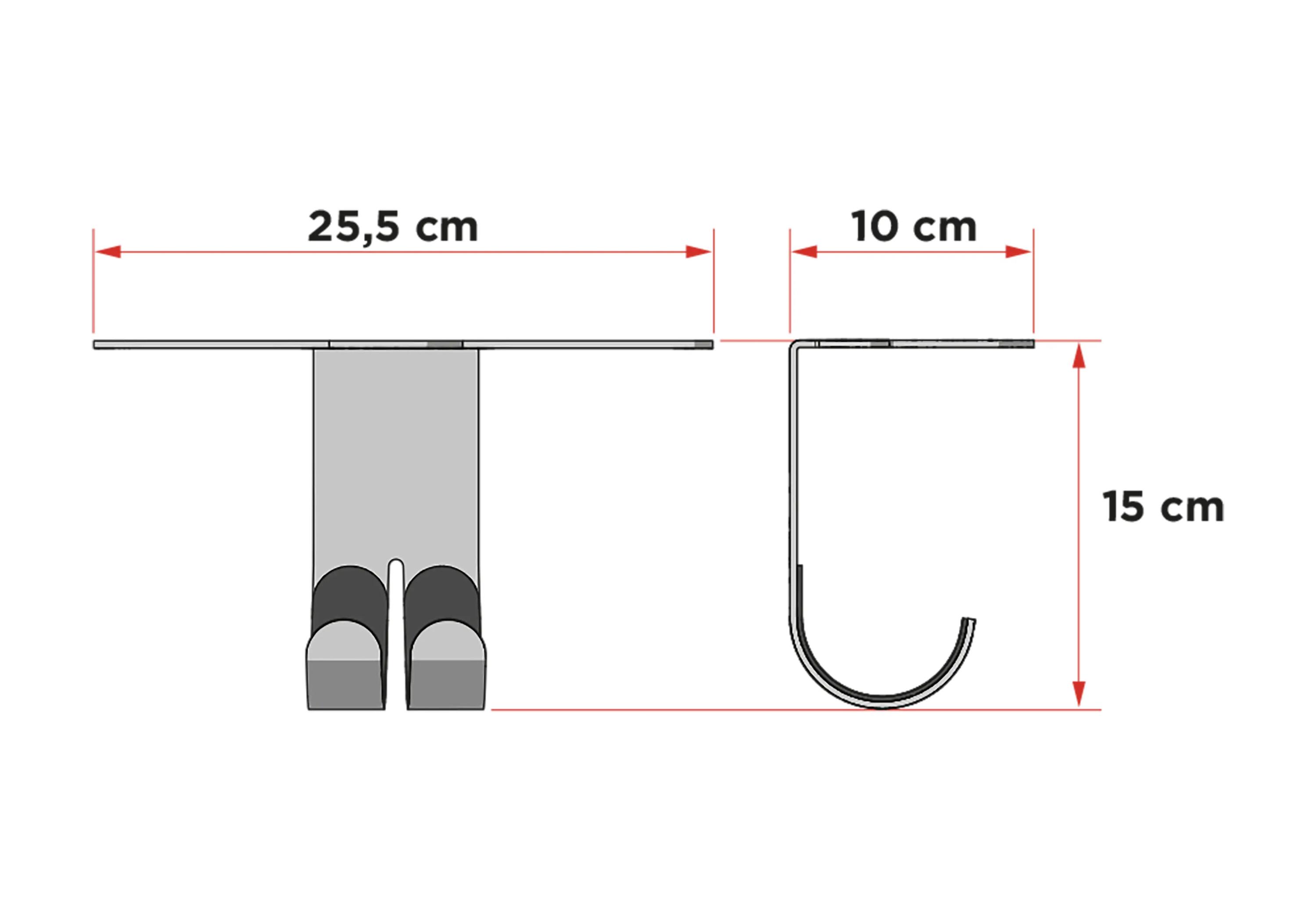 Supporto universale per bici da soffitto, portabici - nero 5/7