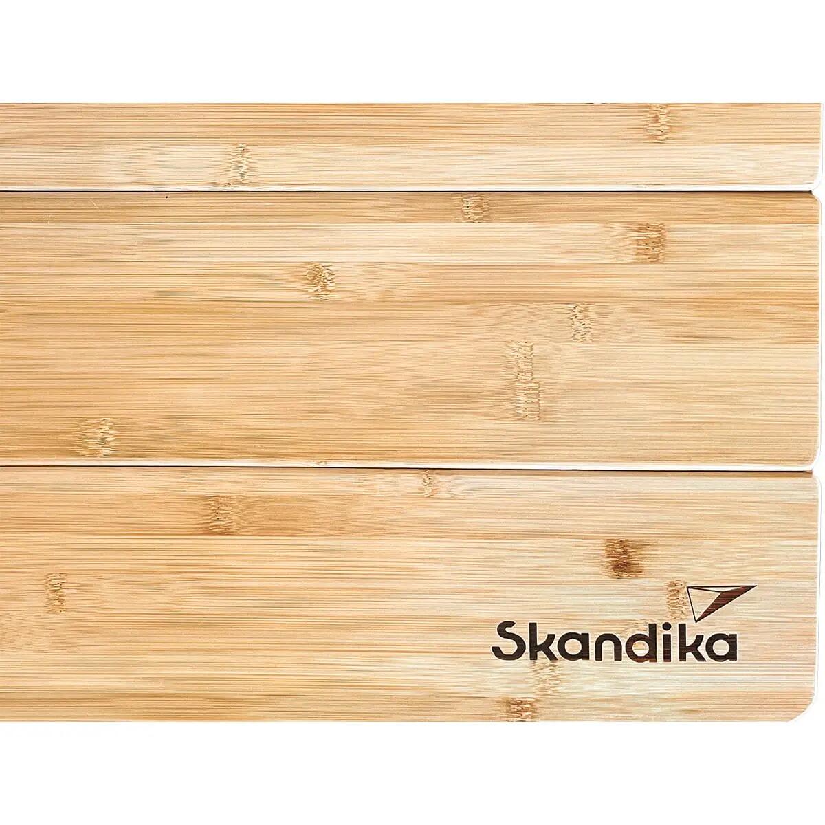 Opvouwbare kampeertafel van bamboe en aluminium Tolja - 65x50 cm 6/13