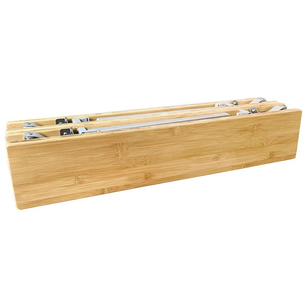 Opvouwbare kampeertafel van bamboe en aluminium Tolja - 65x50 cm 12/13