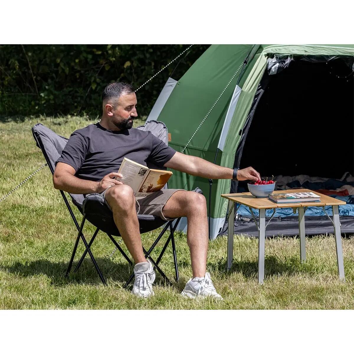 Gebraucht - Faltsessel Tolga - XL Campingstuhl mit Polsterung - Tragetasche 2/10