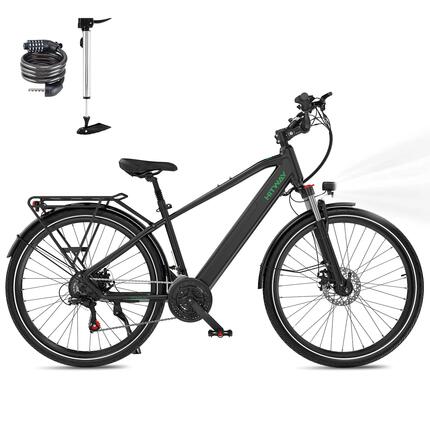 VTC électrique 27,5" 21 vitesses batterie 12,8Ah amovible 80km BK7SPRO