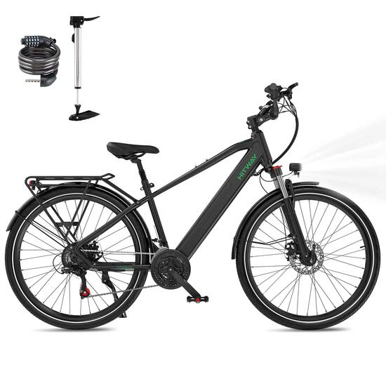 VTC électrique 27,5" 21 vitesses batterie 12,8Ah amovible 80km BK7SPRO
