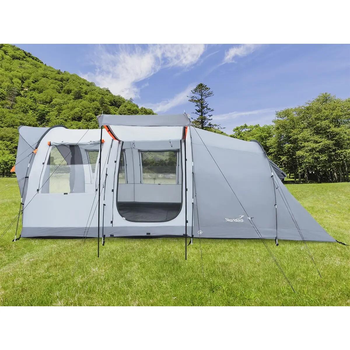 Tunneltent Egersund 5 XL Sleeper Protect - Ingenaaide Vloer, Zwarte cabine 4/15
