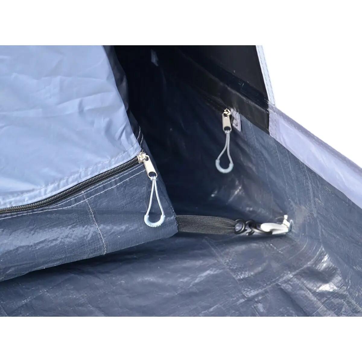 Tunneltent Egersund 5 XL Sleeper Protect - Ingenaaide Vloer, Zwarte cabine 15/15