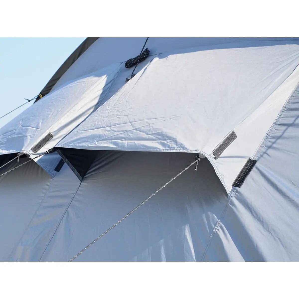 Tunneltent Egersund 5 XL Sleeper Protect - Ingenaaide Vloer, Zwarte cabine 14/15